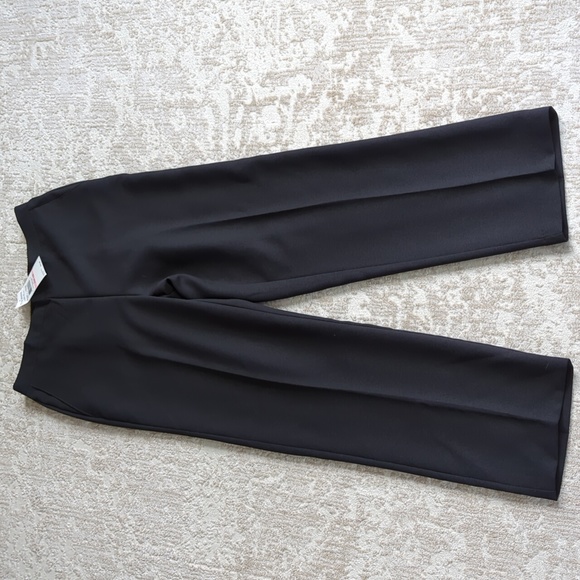 NEW Alfred Dunner Stretch Waist Trouser Pants 10 Black - Picture 2 of 16